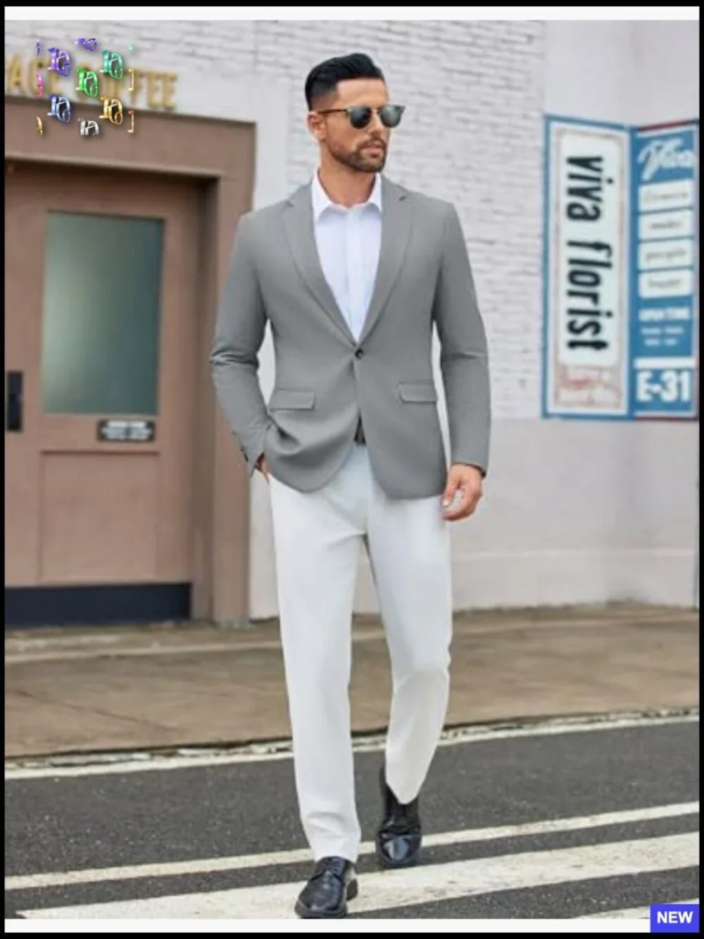 Slim Fit Blazer Lightweight Sport Coat Classic Business Casual Jacket